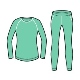 Превью  Комплект термобелья LOEFFLER Warm W Mint